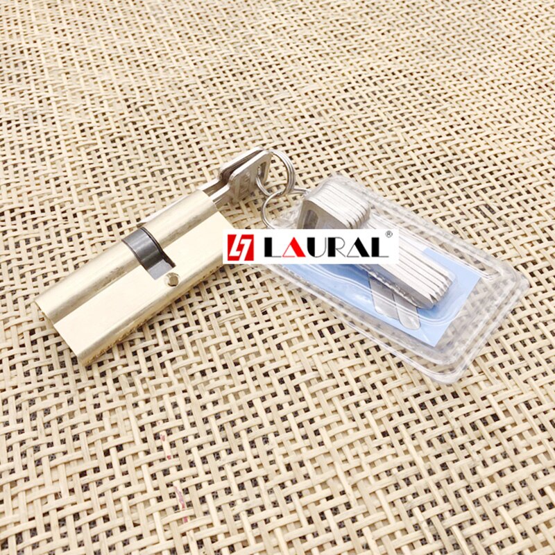 Entrance Double Open 90 100 105 110 120mm Lock Cylinder AB Key Anti-Theft Pure Brass Gate Door Lock Handle Bedroom Extended - Image 2