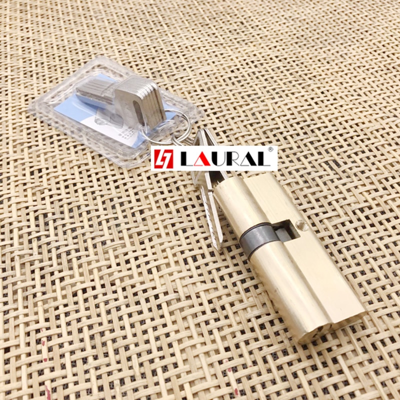 Entrance Double Open 90 100 105 110 120mm Lock Cylinder AB Key Anti-Theft Pure Brass Gate Door Lock Handle Bedroom Extended - Image 4
